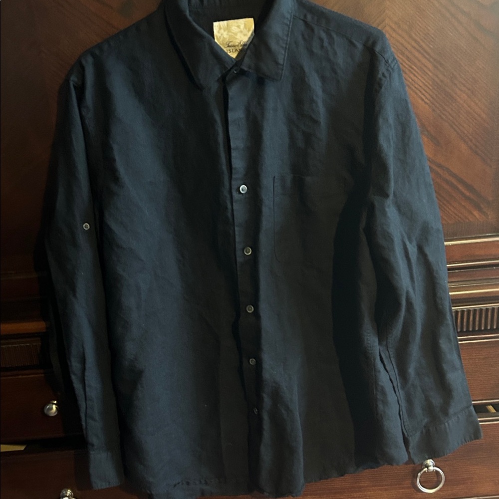 Tasso Elba Men's Black Dress Shirt